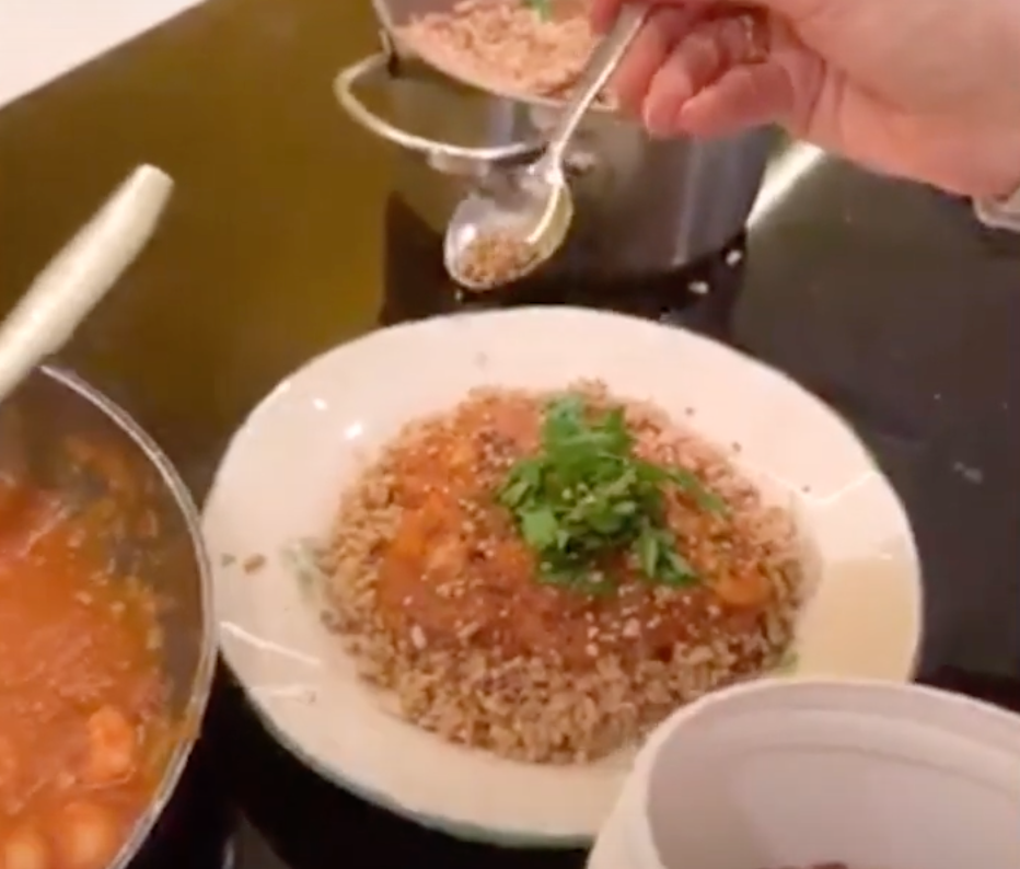 SkinnyLove proof recept: havergraan met scampi en koolrabi