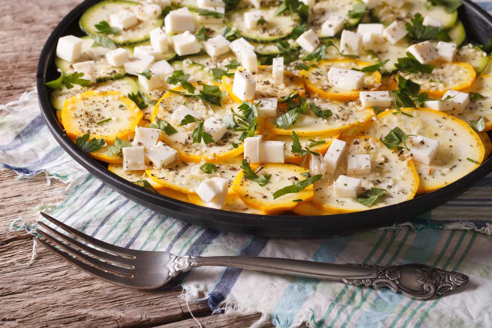 Recept: carpaccio van courgette met geitenkaas