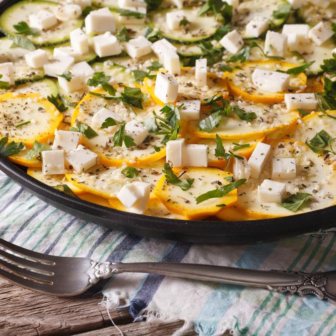 Recept: carpaccio van courgette met geitenkaas